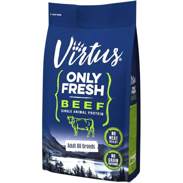 virtus dog only fresh adult manzo 2kg