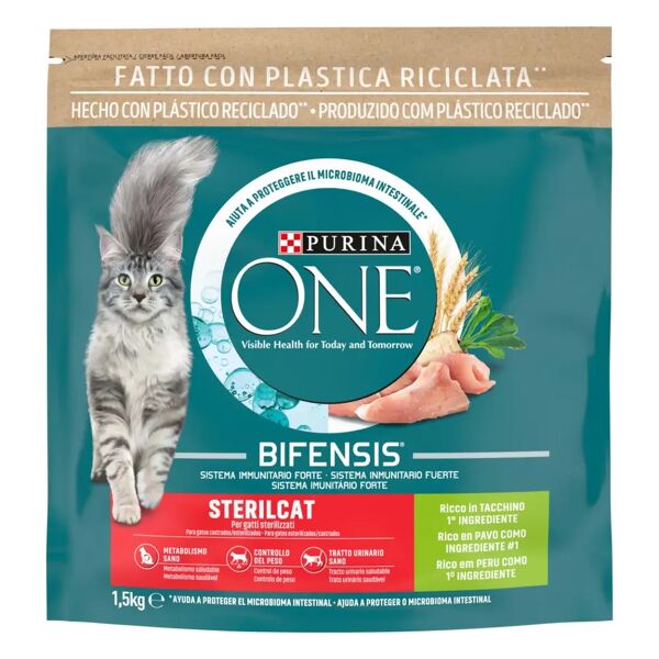 purina one bifensis sterilcat crocchette gatti tacchino e frumento 1.5kg