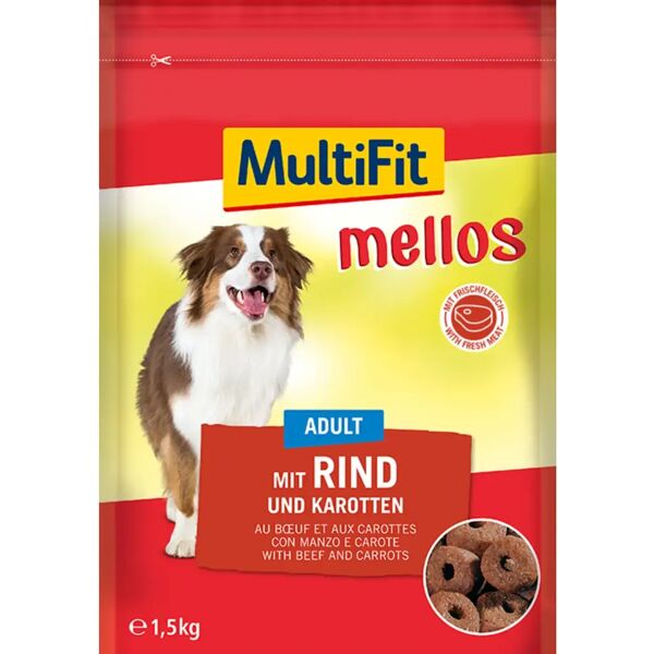 multifit mellos adult manzo e carote 1.5 kg