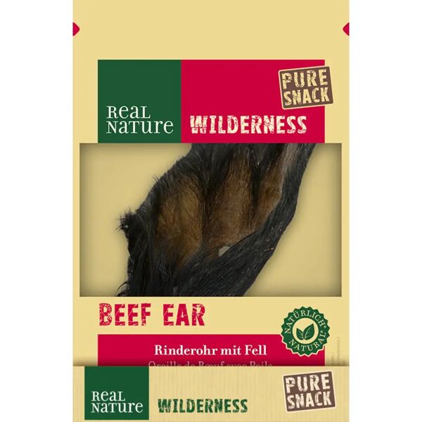 real nature wilderness snack pure per cani all' orecchio bovino 1pz