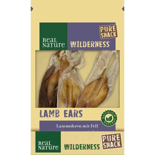 real nature wilderness snack pure per cani alle orecchie di agnello 3pz