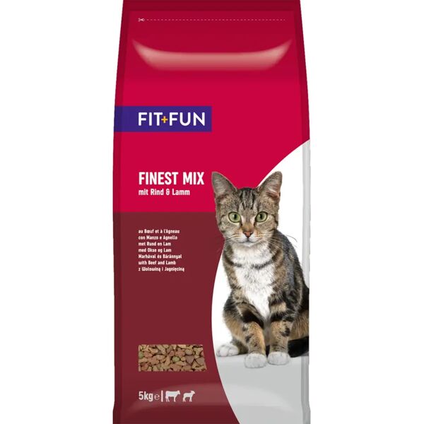 fit and fun fit+fun finest mix per gatti al manzo e agnello 5kg