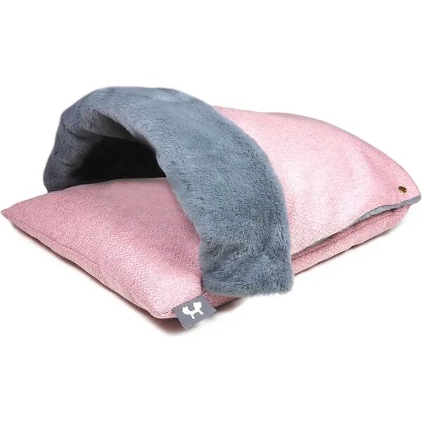 united cuccia sacco cangaroo con coperta per gatto rosa