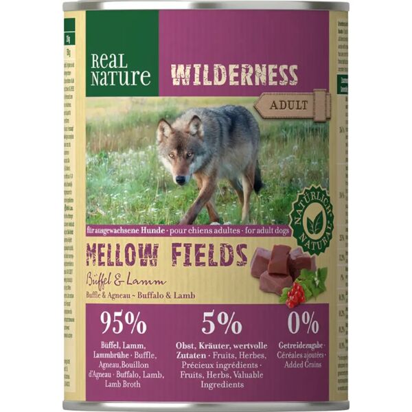 real nature wilderness dog lattina 400g bufalo e agnello