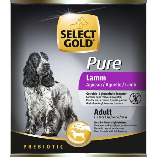 select gold pure dog lattina 800g agnello