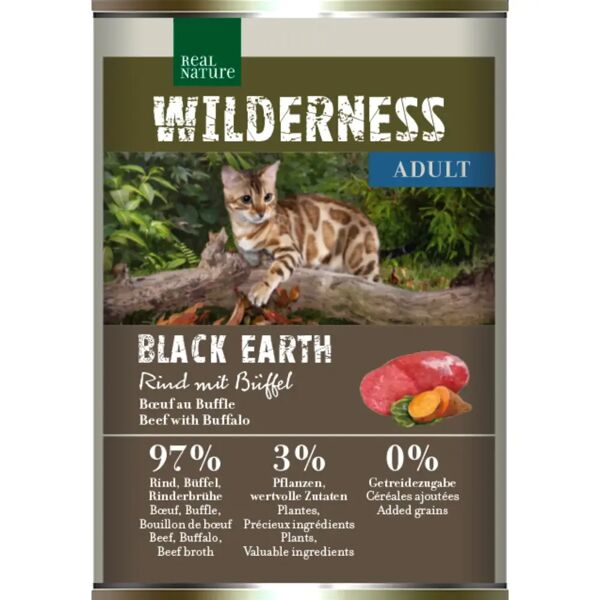 real nature wilderness cat paté lattina 400g bufalo