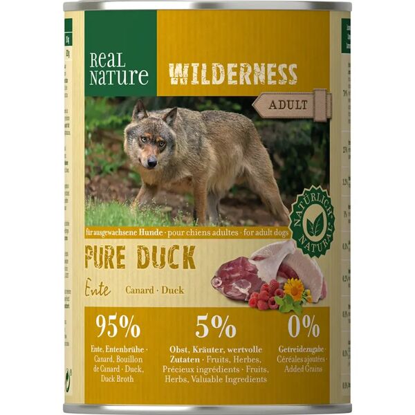 real nature wilderness dog lattina 400g anatra