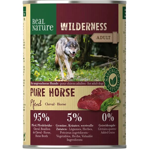 real nature wilderness dog lattina 400g cavallo