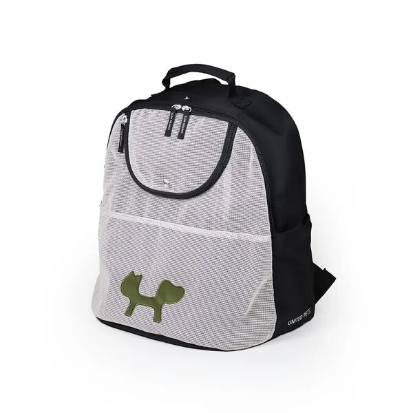 united zaino per cane urban pet reverse backpack eco nero verde