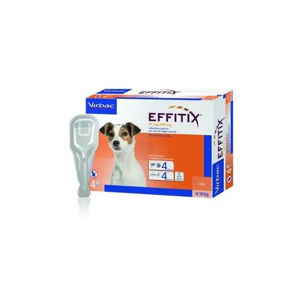 virbac effitix antiparassitario spot on per cani 4 pipette 4-10kg