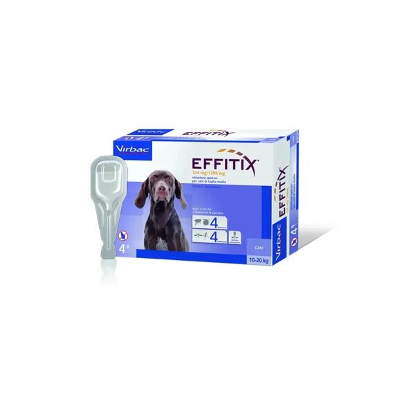virbac effitix antiparassitario spot on per cani 4 pipette 10-20kg