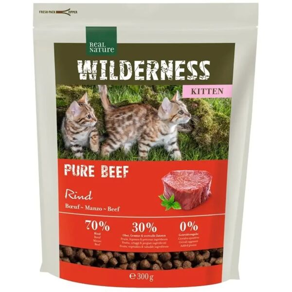 real nature wilderness pure beef kitten 300g