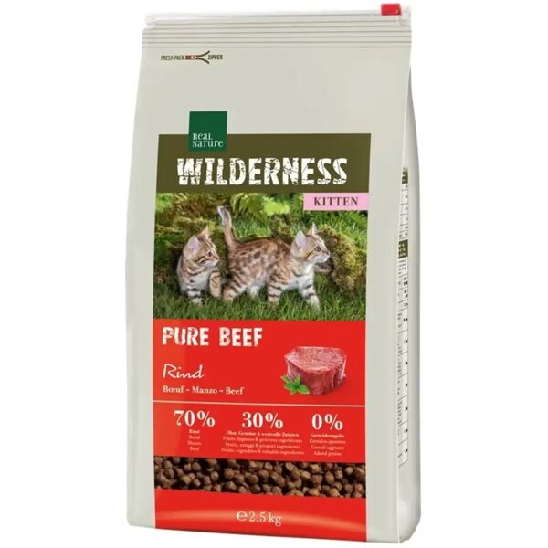 real nature wilderness pure beef kitten 2.5kg