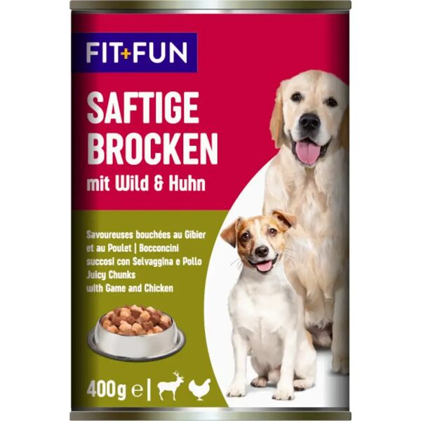 fit and fun fit+fun dog lattina 400g pollo e selvaggina