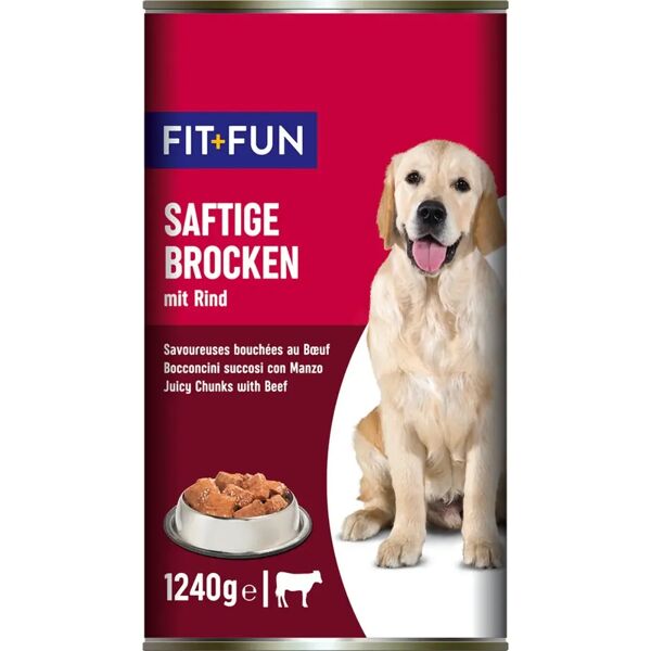 fit and fun fit+fun dog lattina 1240g manzo
