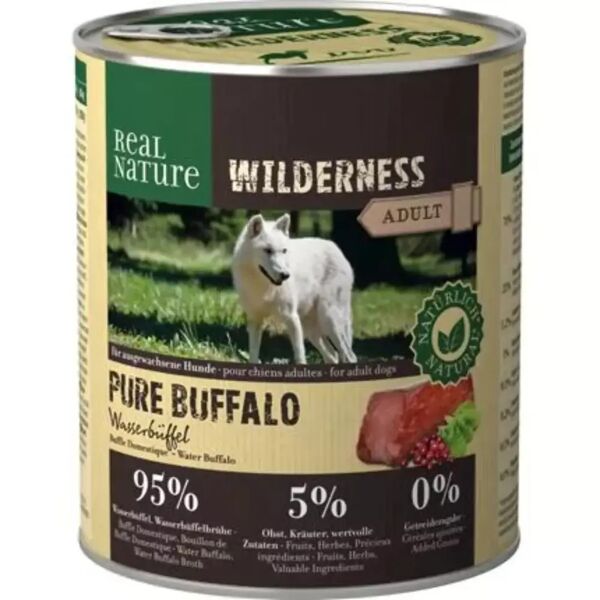 real nature wilderness dog lattina 800g bufalo
