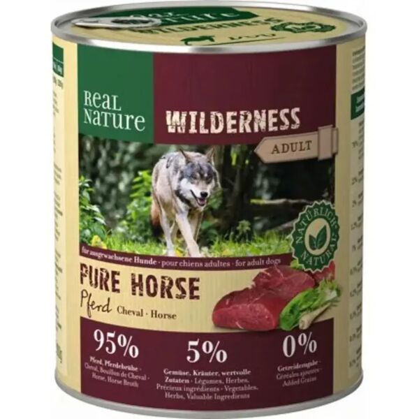 real nature wilderness dog lattina 800g cavallo