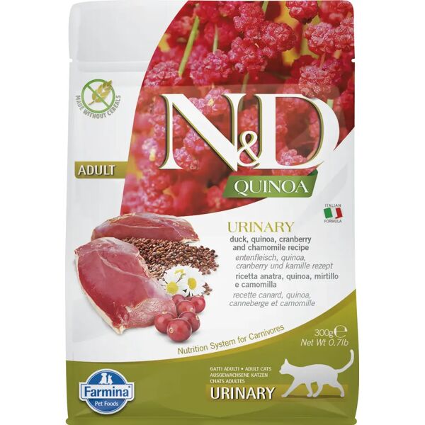 n&d urinary gatto adult anatra quinoa 300g