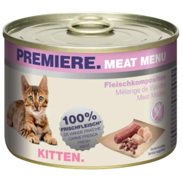 premiere meat menu kitten lattina multipack 6x200g mix carne