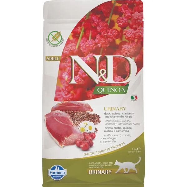 n&d urinary gatto adult anatra quinoa 1.5kg