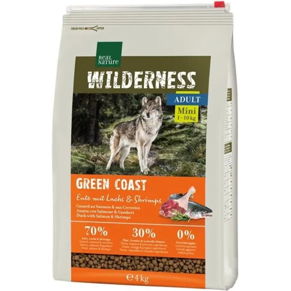 real nature wilderness cane mini adult green coast 4kg