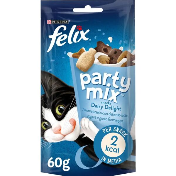 felix party mix dairy delight snack gatto 60g