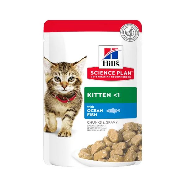 hills hill's science plan kitten busta multipack 12x85g pesce dell'oceano