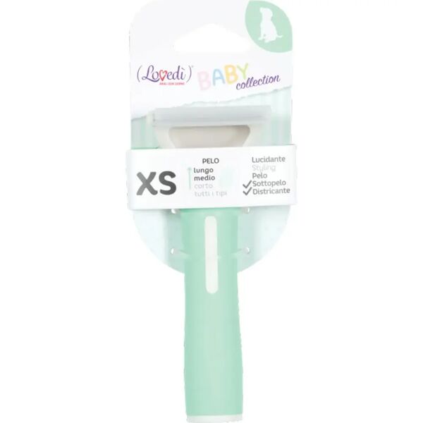 lovedi spazzola slanatore per cuccioli baby collection total xs