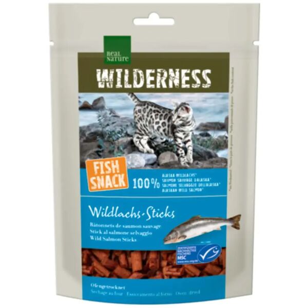 real nature wilderness cat snack salmone 35g glacier bay