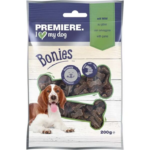 premiere bonies snack dog adult 200g selvaggina