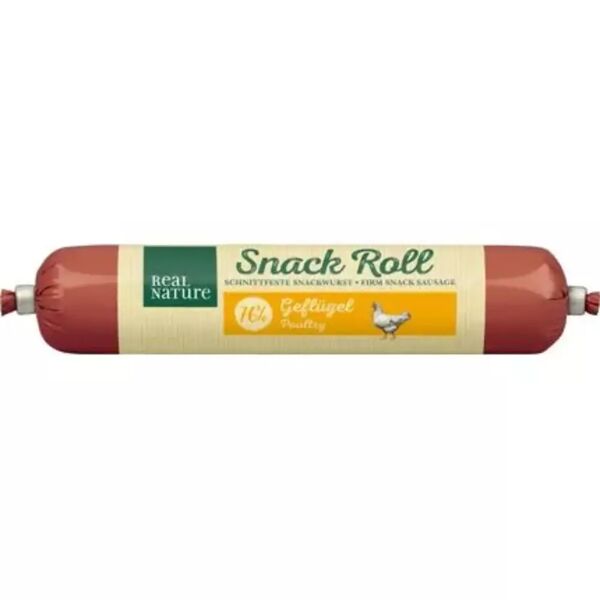 real nature wilderness snack dog roll 80g pollo