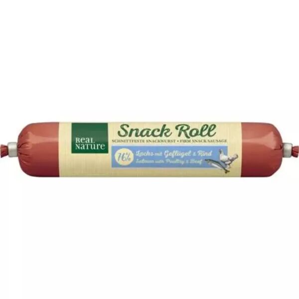 real nature wilderness snack dog roll 80g pollo/manzo/salmone