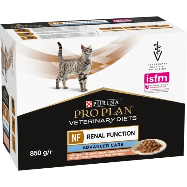 purina pro plan veterinary diets nf renal function advanced care gatto multipack al salmone 10x85g