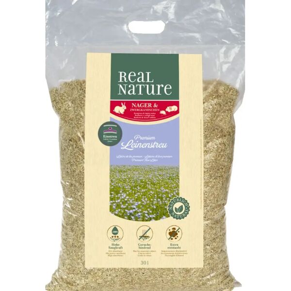 real nature lettiera roditori lino 30l