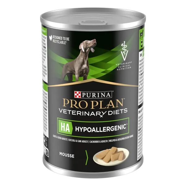 purina pro plan veterinary diets ha hypoallergenic mousse cane 400g