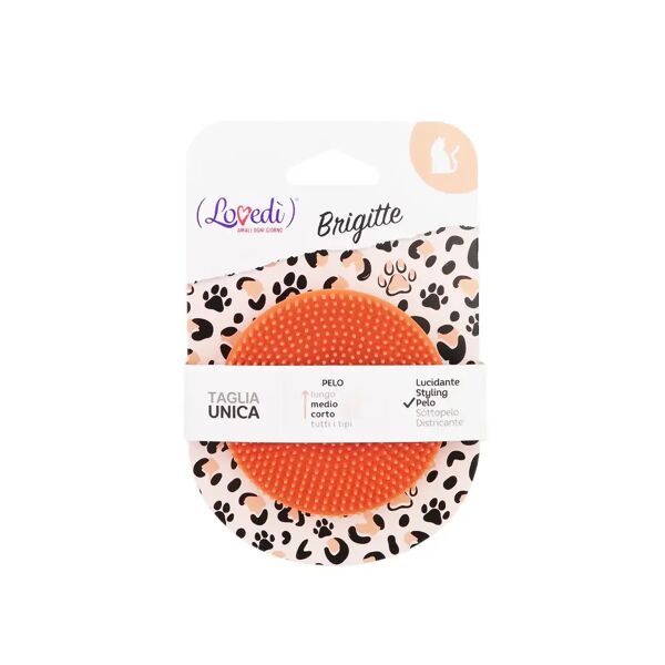 lovedi spazzola brigitte gatto in gomma 1 pz