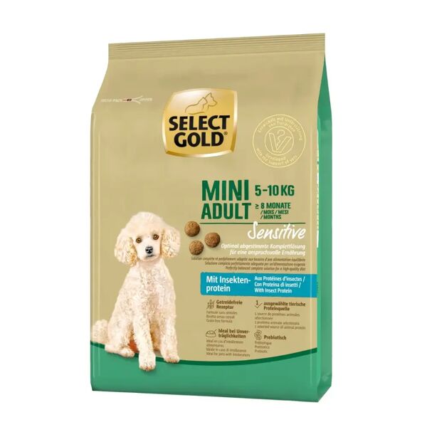 select gold extra sensitive mini adult insetti 1kg