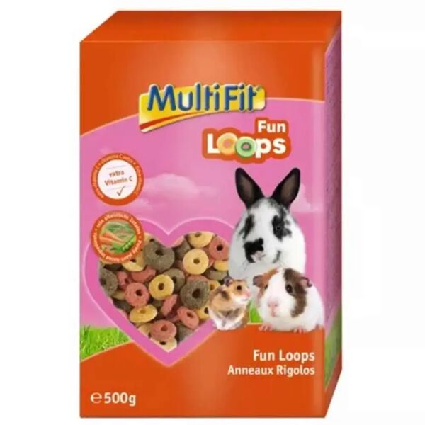 multifit snack per roditori 500g party loops