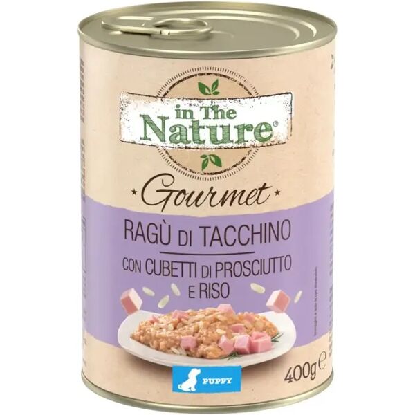 in the nature gourmet puppy lattina 400g tacchino con prosciutto e riso