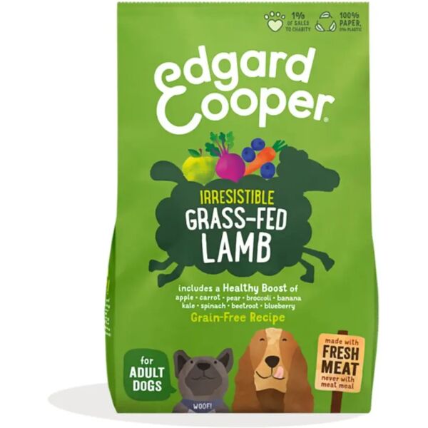 edgard cooper edgard & cooper dog adult agnello 7kg