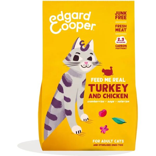 edgard cooper edgard & cooper cat adult tacchino e pollo 325g