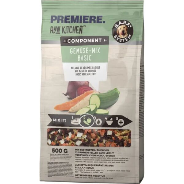 premiere dog raw kitchen mix di verdure base 500g