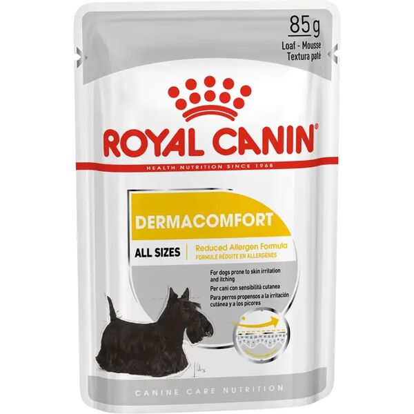 royal canin dermacomfort dog busta multipack 48x85g carni e derivati