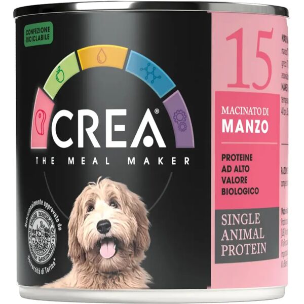 crea dog lattina macinato di manzo 300g