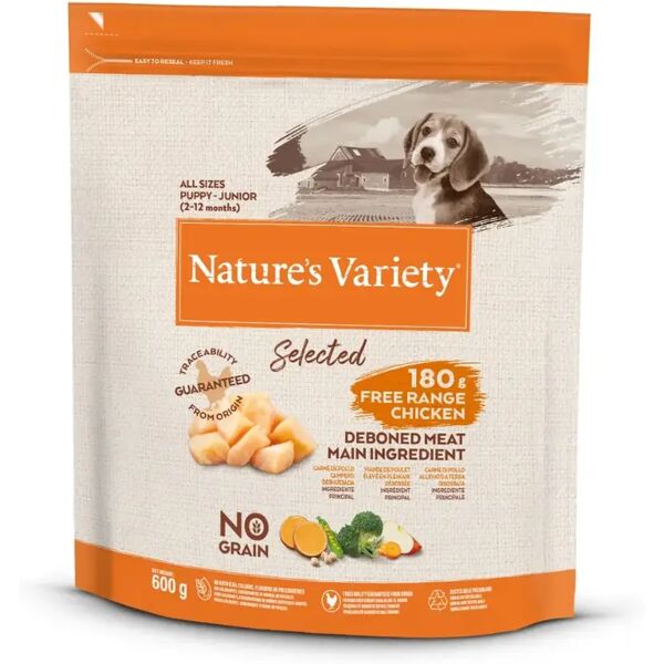 natures variety nature's variety selected puppy pollo 600g