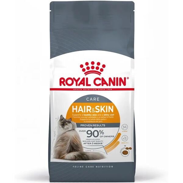 royal canin hair & skin care alimento completo per gatti adulti 2kg