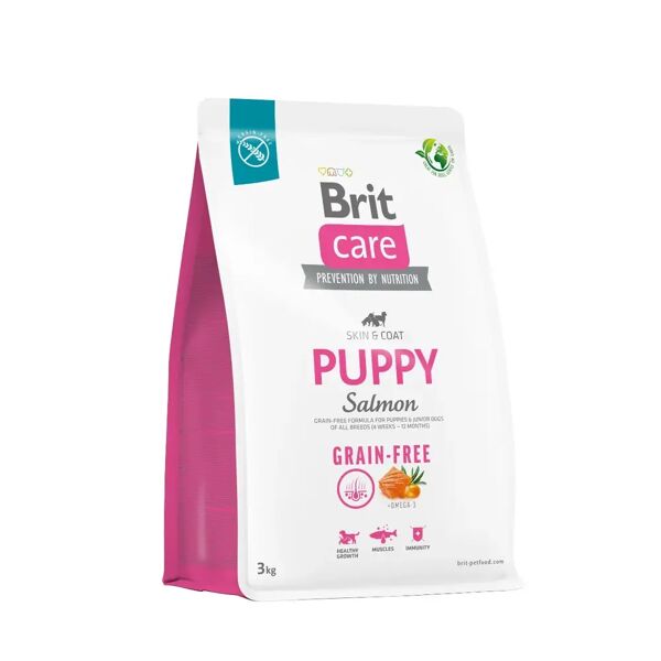 brit care  dog puppy grain free skin&coat salmone 3kg