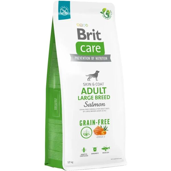 brit care  dog adult large breed grain free skin&coat salmone 12kg