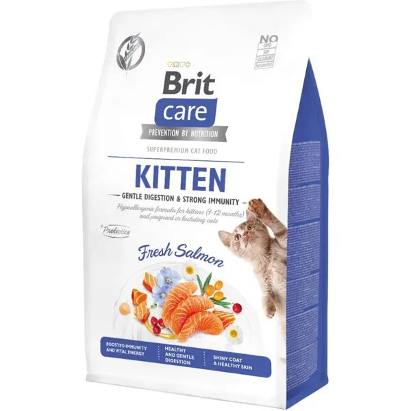 brit care kitten grain free gentle digestion&strong immunity salmone 400g