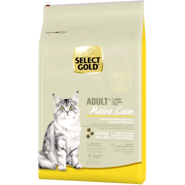 select gold cat maine coon adult pollame e salmone 7kg